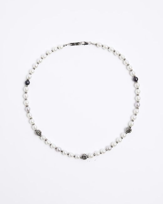 River Island Pearl Beaded Necklace