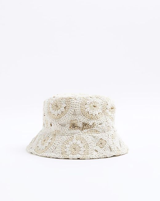 River Island Crochet Bucket Hat