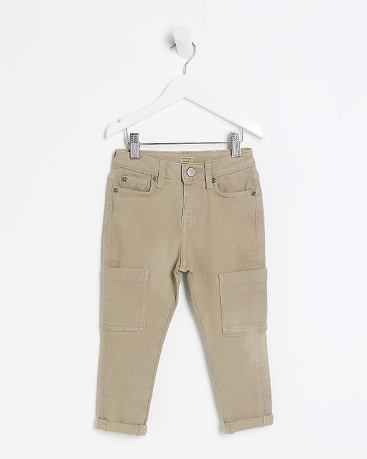 River Island Mini Boys Utility Tapered Jeans