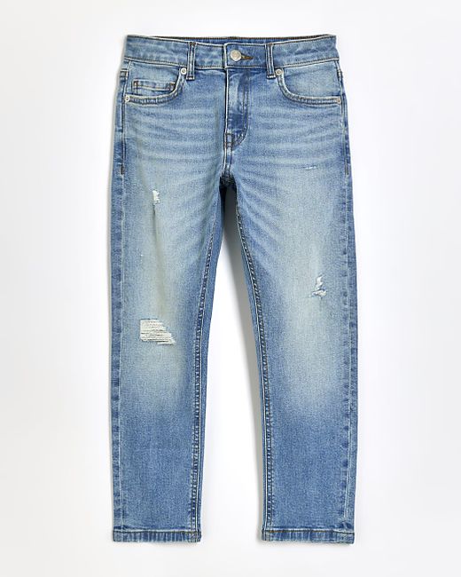 River Island Boys Ripped Slim Fit Jeans