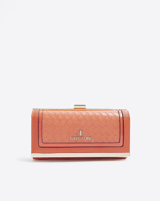 River Island Embossed Weave Purse
