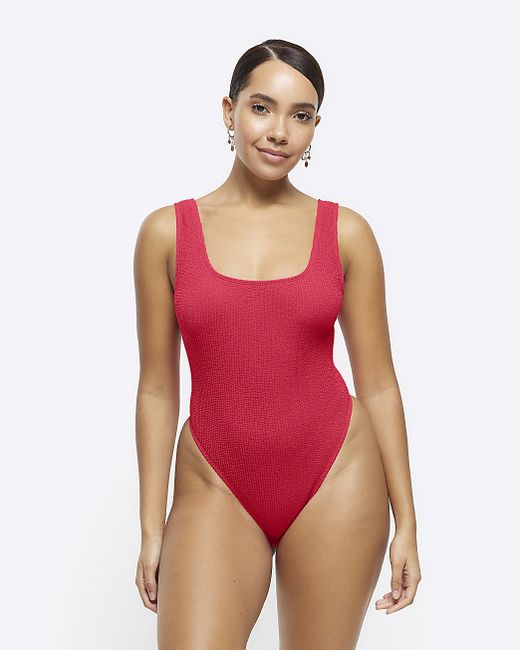 River Island Textured Swimsuit