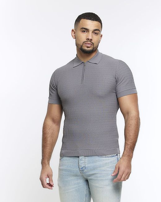 River Island Muscle Fit Polo Shirt