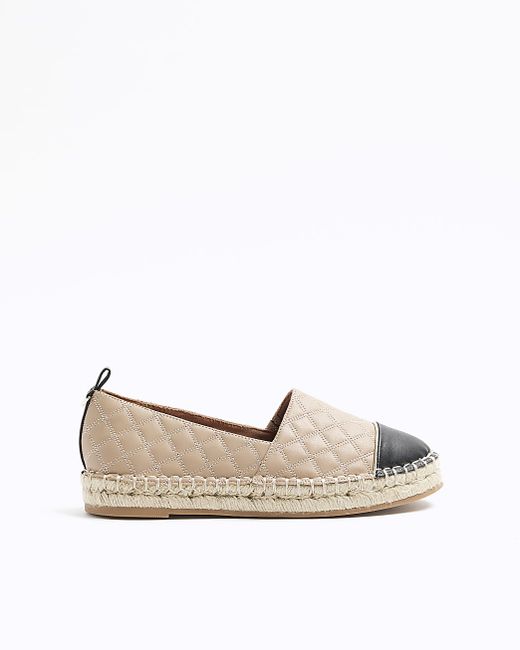 River Island Quilted Espadrille Shoes