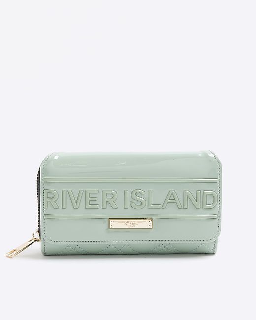 River Island Patent Embossed Purse