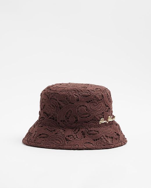 River Island Crochet Bucket Hat