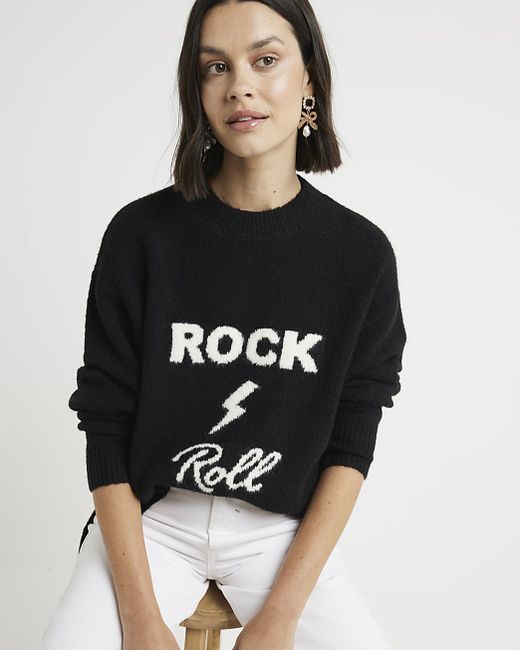 River Island Rock And Roll Jumper