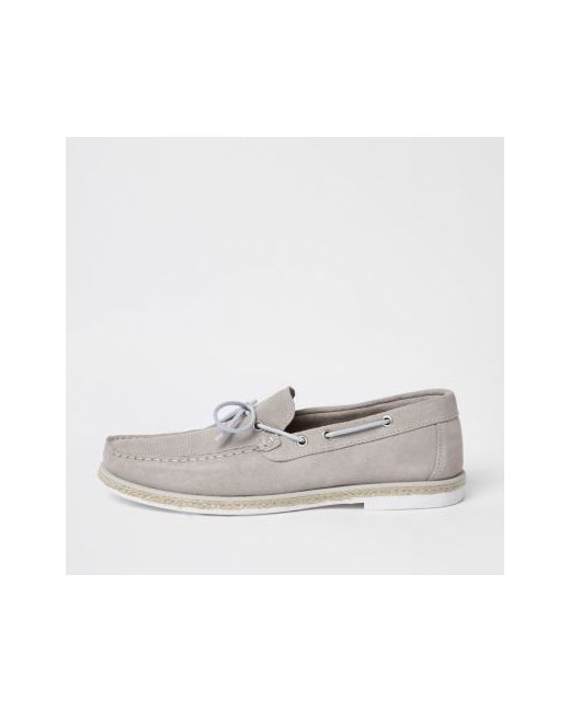 River Island suede boat shoes