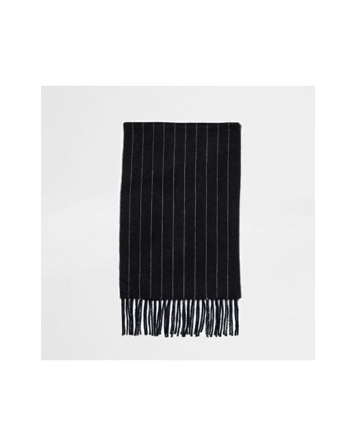 River Island Dark chalk stripe scarf