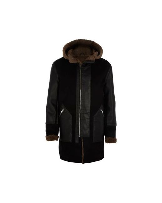 River Island faux suede borg lined parka