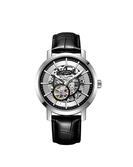 Rotary Watches Rotary Greenwich Skeleton Automatic Gents Watch GS05350/02