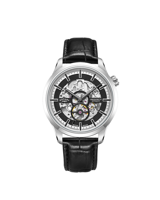 Rotary Watches Rotary Greenwich Skeleton Automatic Gents Watch GS02945/87