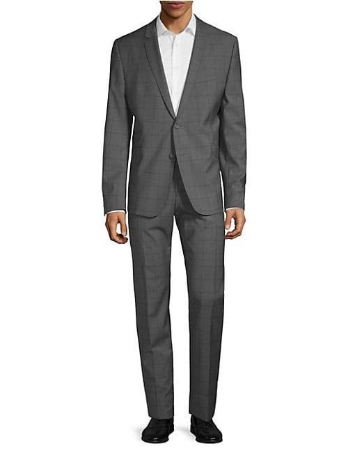 strellson Vince Checkered Wool Suit