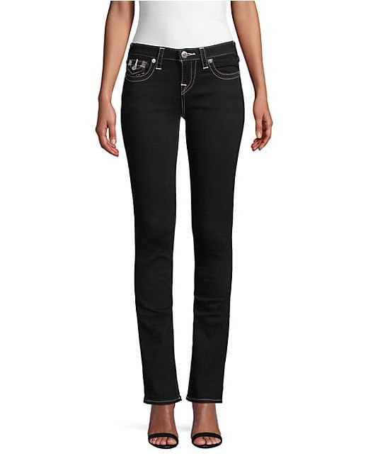 True Religion Billie Flap-Pocket Slim Straight Jeans