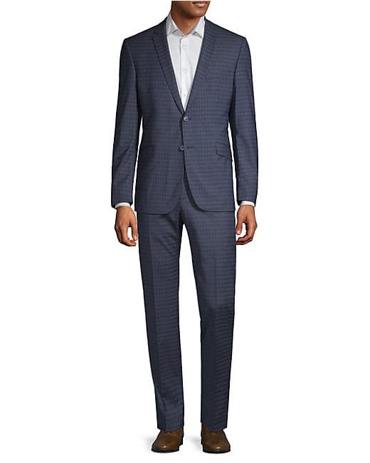 strellson Allen Mercer Checkered Slim-Fit Suit