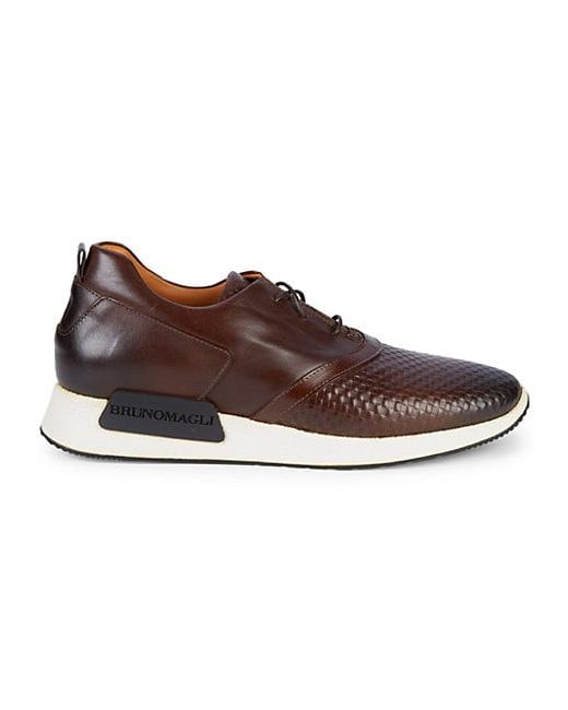 Bruno Magli Dito Lace-Up Leather Sneakers