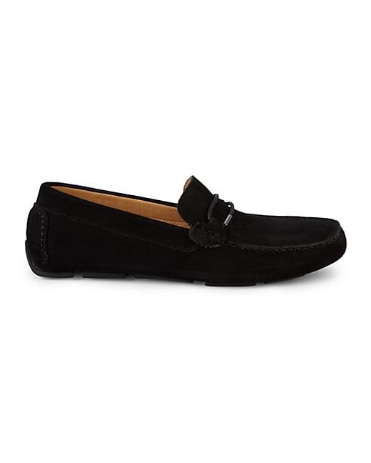 Saks Fifth Avenue Braid Bit Leather Driving Loafer