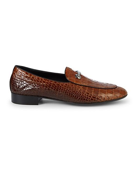 Giuseppe Zanotti Design Textured Leather Loafers