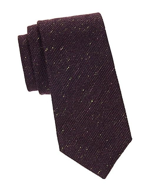 Loro Piana Tweed Cashmere Silk Tie