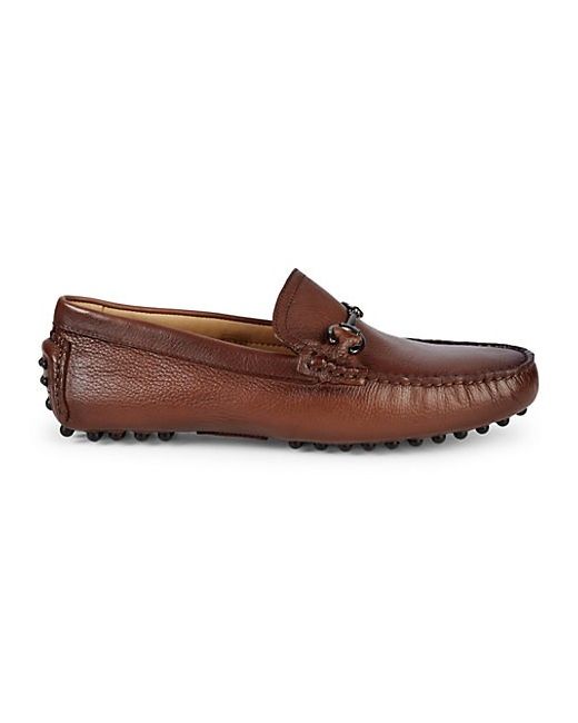 Saks Fifth Avenue Pebbled Leather Driving Loafers