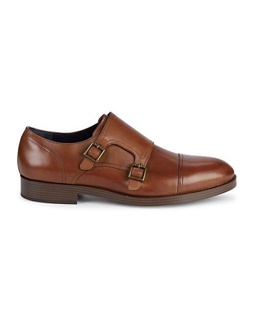 Cole Haan Henry Grand Leather Monk Strap Dress Shoes