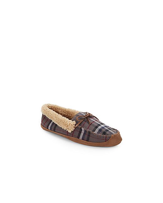 Saks Fifth Avenue Faux Shearling-Lined Moccasin Slippers