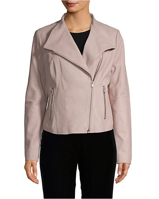 MARC NEW YORK by ANDREW MARC Zip-Front Leather Jacket