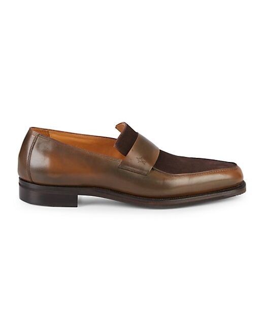 Corthay Belair Mixed Media Leather Loafers