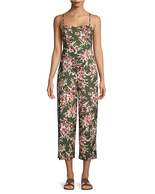 French Connection Floral Cut-Out Back Jumpsuit