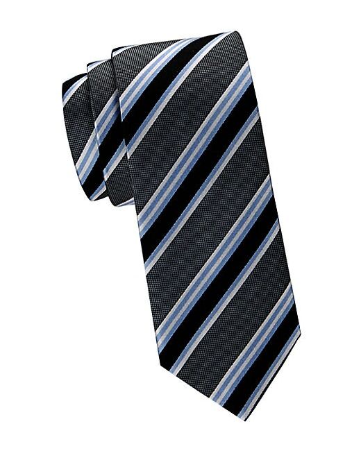 Saks Fifth Avenue Made in Italy Stripe Silk Tie