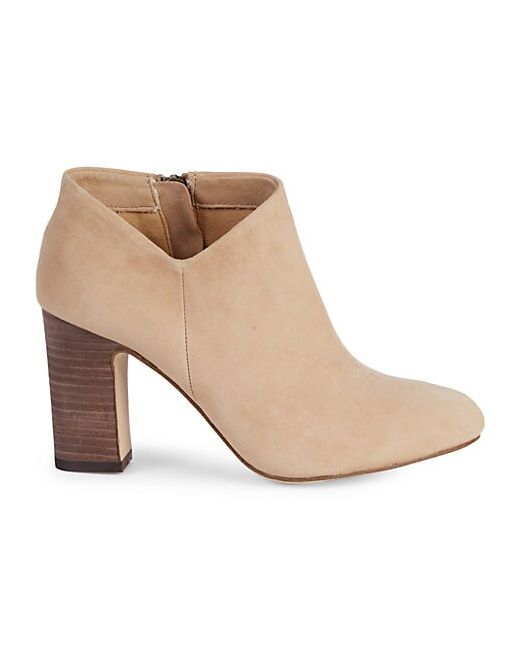 Splendid Neves Suede Stacked-Heel Ankle Boots