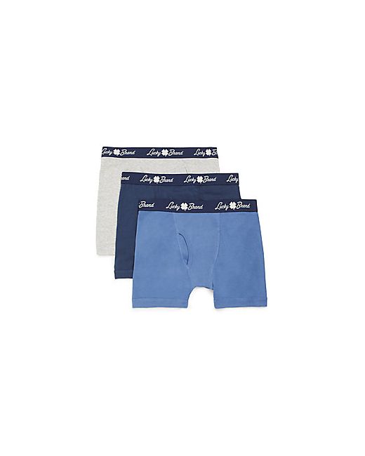 Lucky Brand Solid Boxer Briefs 3-Pack