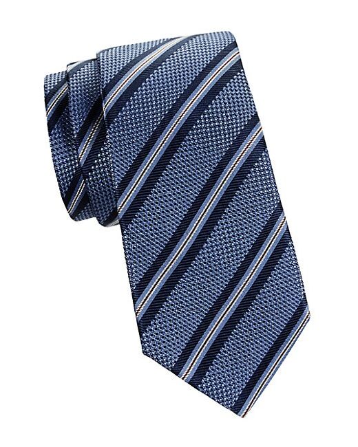 Corneliani Striped Silk Tie