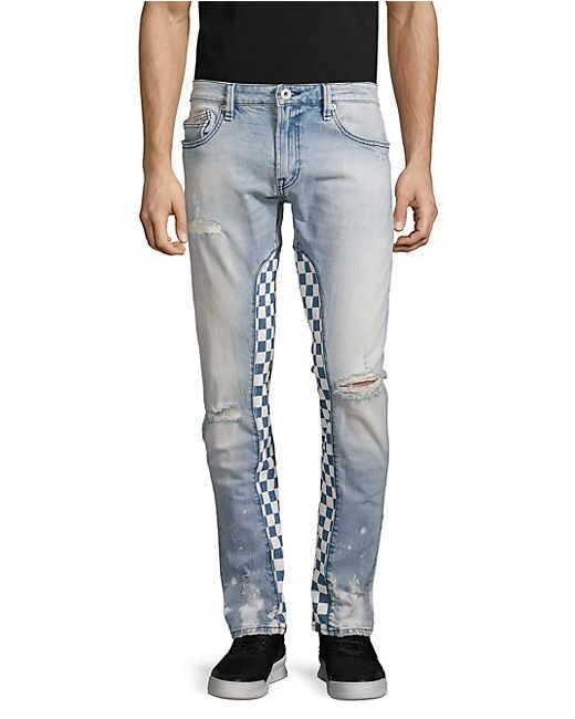 Cult Of Individuality Distressed Rocker Slim Jeans