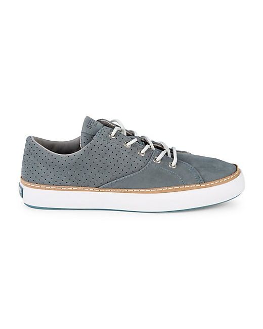 Sperry Perforated Suede Low-Top Sneakers