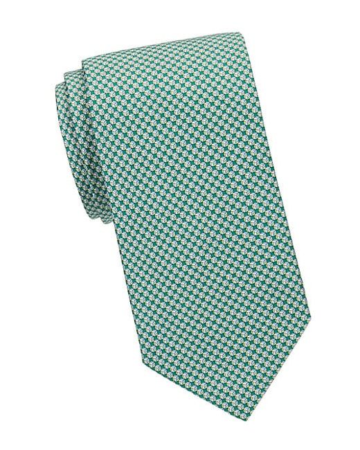 Salvatore Ferragamo Printed Silk Slim Tie