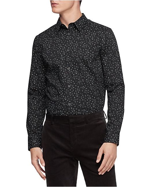 Calvin Klein Paisley Dot Button-Down Shirt