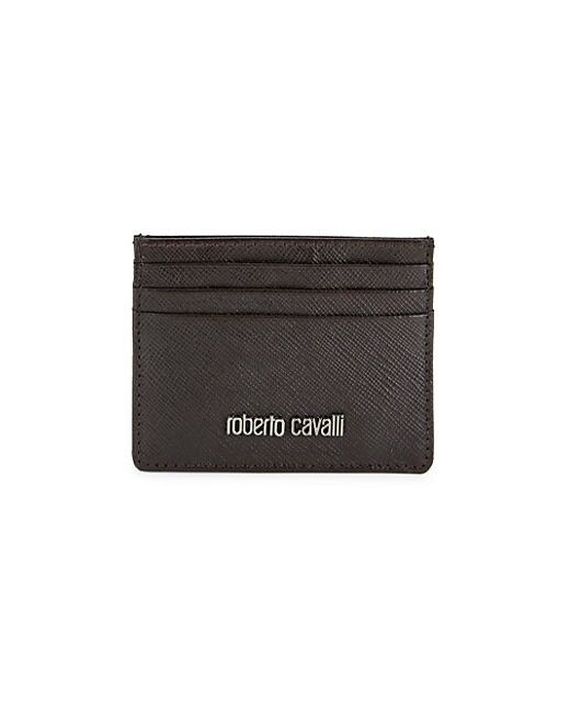 Roberto Cavalli Textured Leather Card Case