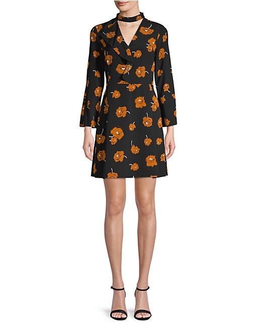 Derek Lam 10 Crosby Floral-Print Ruffled Mini Dress