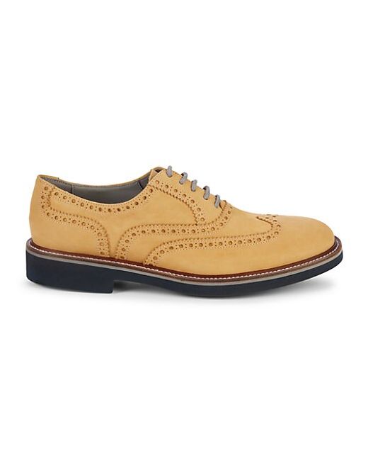 Canali Perforated Suede Oxfords