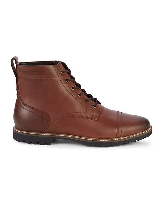 Cole Haan Nathan Cap-Toe Leather Boots