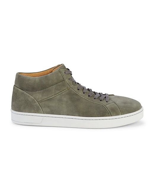 Magnanni High-Top Suede Sneakers