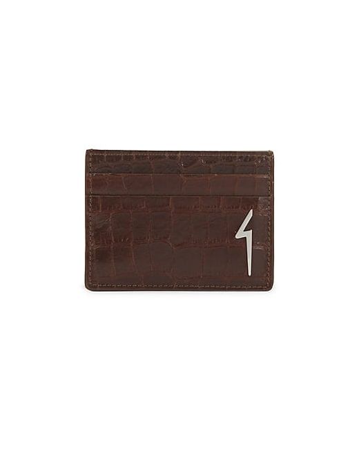 Giuseppe Zanotti Design Embossed Leather Card Case