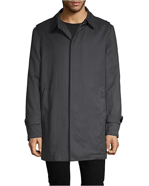 Larusmiani Hooded Down Padded Trench Coat