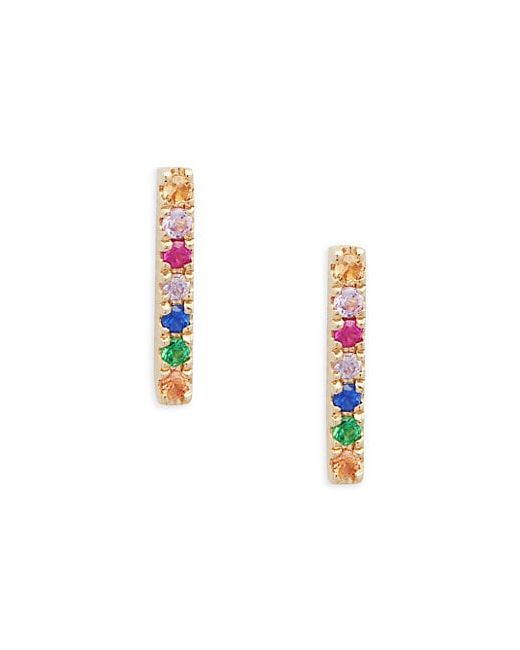 Saks Fifth Avenue 14K Gold Diamond Linear Earrings