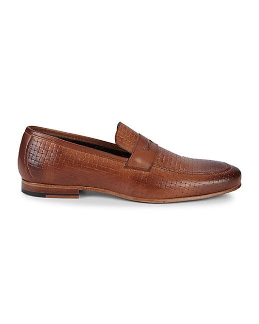 Nettleton Textured Leather Loafers