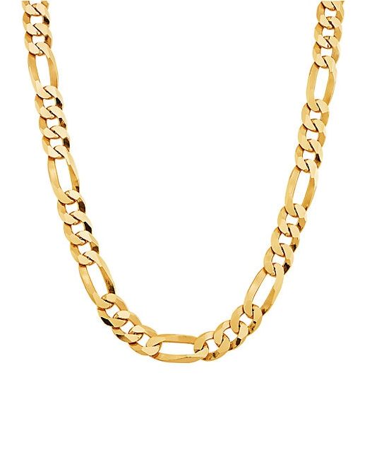 Saks Fifth Avenue Made in Italy 18K Goldplated Sterling Silver Figaro Chain Necklace