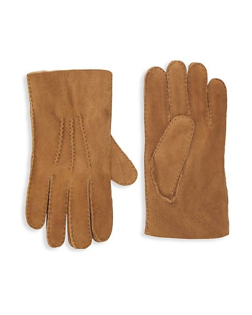 Portolano Shearling-Lined Leather Gloves