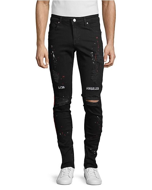 Ron Tomson Distressed Skinny Jeans