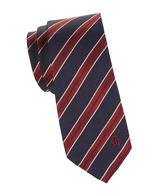 Roberto Cavalli Striped Silk Tie